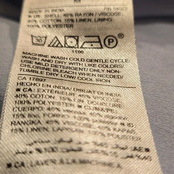 Old Navy Waist Defined Striped Shirt Dress 3/4 Sleeve Women size M - Picture 10 of 15